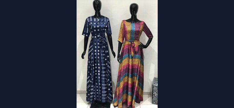 mis en avant longue robe